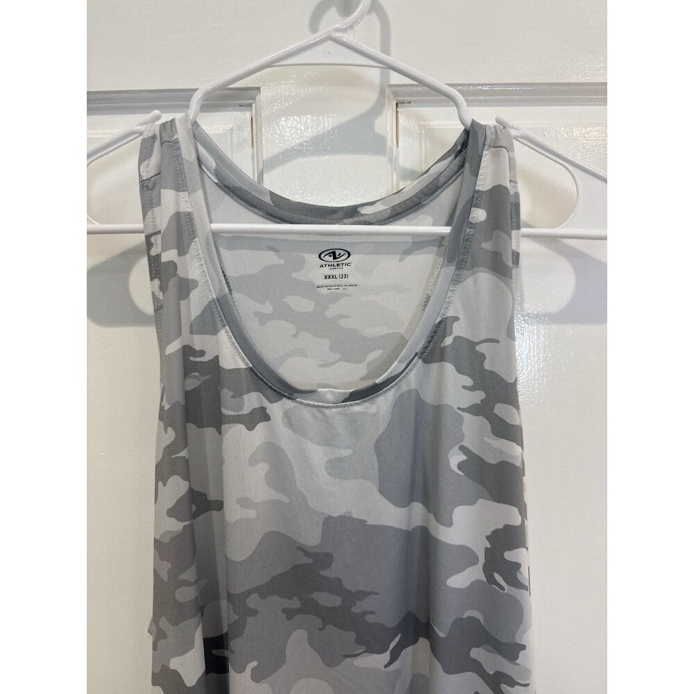 RBX Athletic Tank Top Women's XXL Gray Camo Racerback‎ Workout Activewear